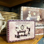 Коробка жестяная Шоколад в  винтажном стиле 15 см