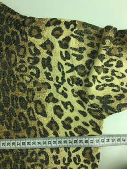 Водолазка с леопардовым принтом 46 размер