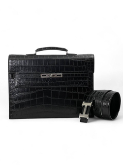 Ремень Hermes из кожи крокодила, арт. 460923528