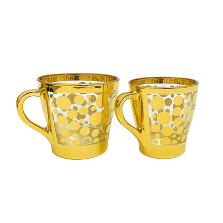 Кружка с золотистым узором 250 мл