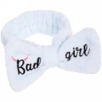 Повязка на голову «New collection Vostok - Bаd girl», цвет черный, розовый, голубой и сиреневый, 20*6см ( упаковка белый ZIP пакет )