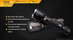 Фонарь TK15UE2016bk CREE XP-L HI V3 LED Ultimate Edition