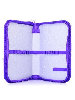 Пенал 1-секц, большой, печать на фольге (Белокурая принцесса) (ПО-62)