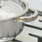 Кастрюля 1,9л 20см из нержавеющей стали, индукционное дно