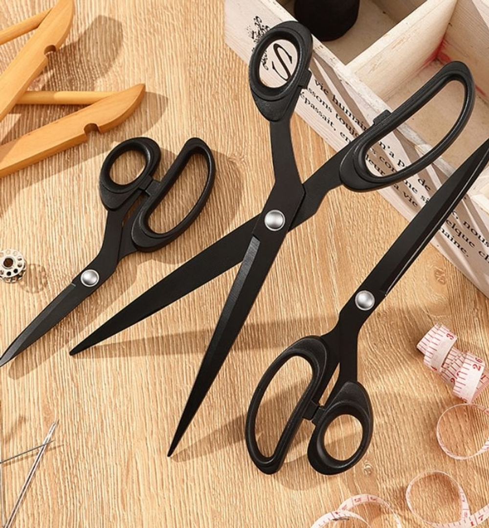 ЧЕРНОЕ ЛЕЗВИЕ 10 дюймов (25см) - Ножницы портновские профессиональные (1376 Евгения)