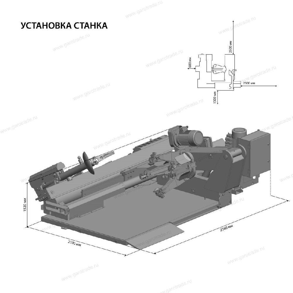 Грузовой шиномонтажный станок для колес до 46 дюймов ГШС-516К