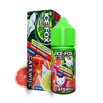 Жидкость ICE FOX & CATSWILL SOUR Salt 2% 30 ml - КИСЛО-СЛАДКИЙ ЛАЙМ ГРЕЙПФРУТ