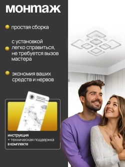 Люстра потолочная светодиодная с пультом SC280/4+4, люстра в детскую комнату 168Вт