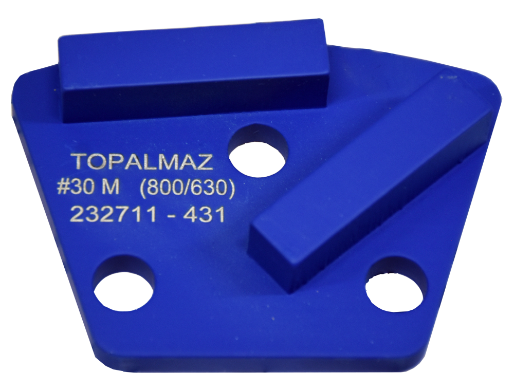 пад алмазный шлифовальный 3 отверстия Medium 30 грит