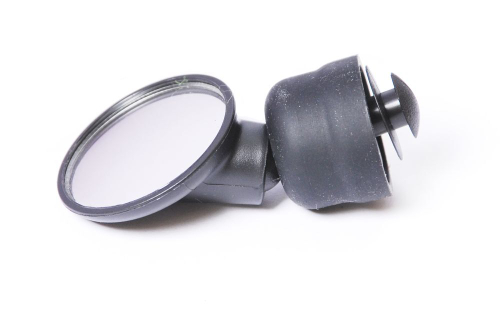 Зеркало круглое 1,5" панорам. 3 степ. свободы торц. крепление черное