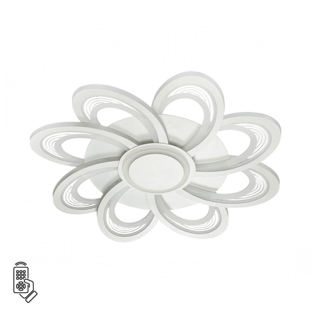 8198/95L LEDIO LN25 000 белый, металл/акрил Потолочный светильник с ПДУ 3000-6000К LED 95W 220V MANILA