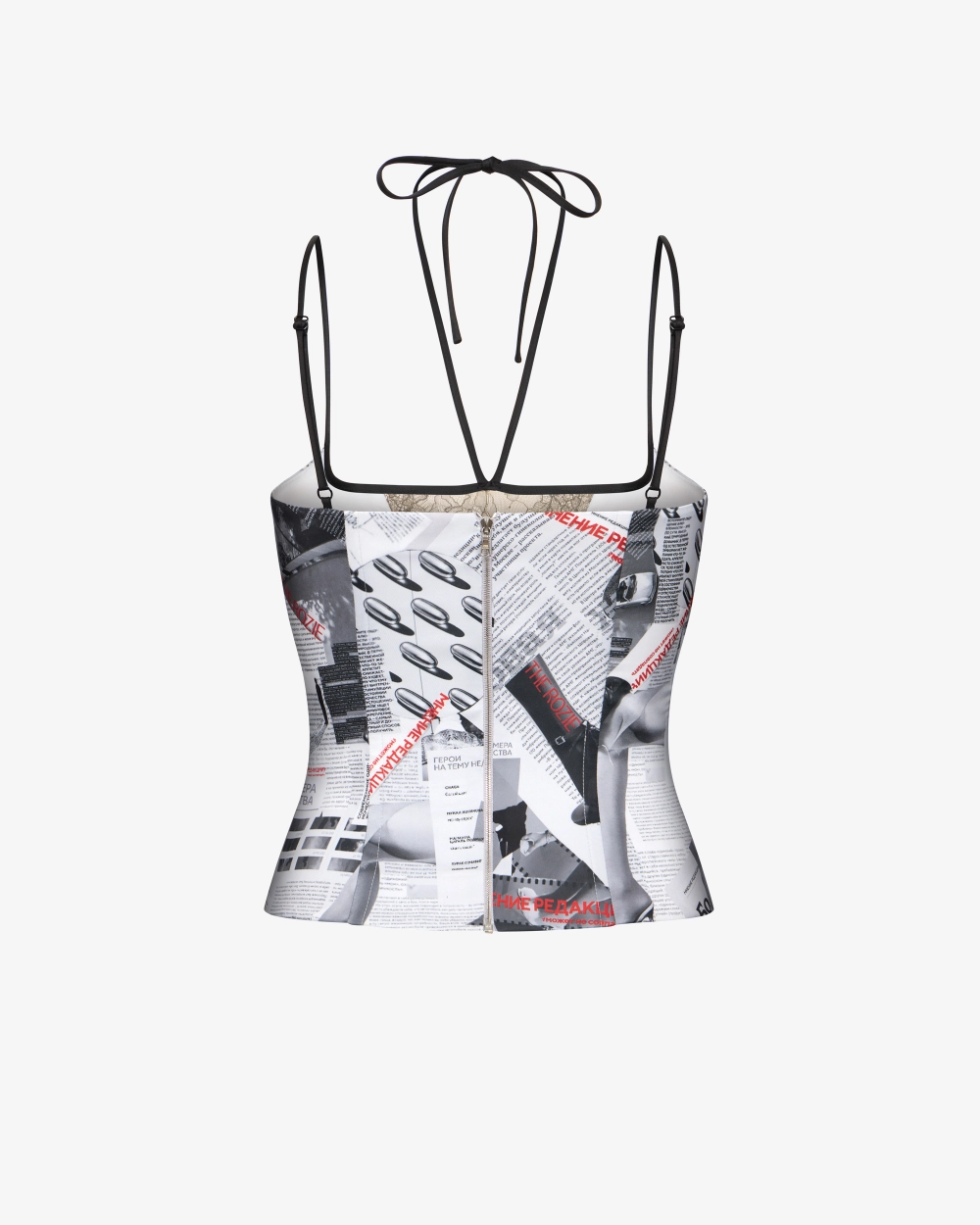 Корсет с кружевом и бретельками