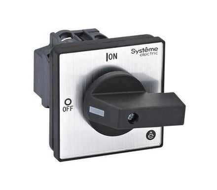 Выключатель-разъединитель 3п 20А IP20 с черн. рукоят. на дверцу 4 винтами SE MSD20320B