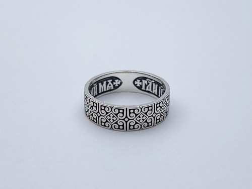 Кольцо из серебра/Частичное чернение