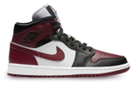 Jordan 1 Mid Se Black Dark Beetroot Women's