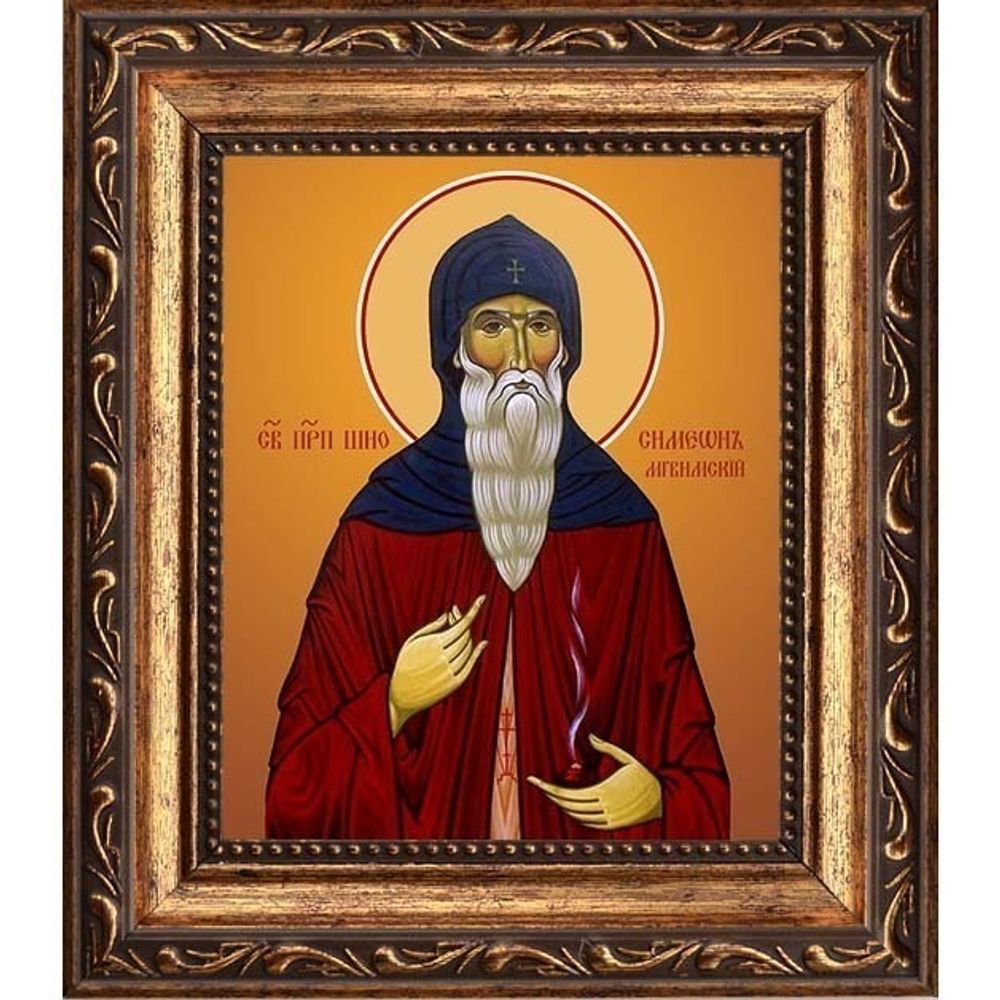 Шио (Симеон) Мгвимский преподобный. Икона на холсте.