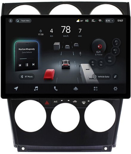 Магнитола для Mazda 6 GG 2002-2007 - Teyes CC4-PRO монитор 13" 2K QLED на Android 13, Snapdragon 778G, 8+128, AI, CarPlay, DSP, 4G SIM-слот