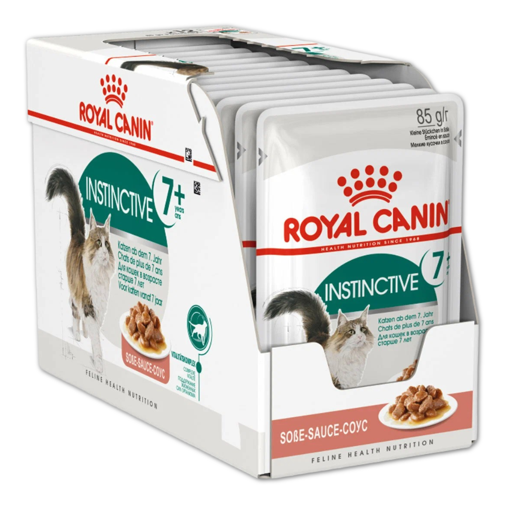 Royal Canin корм консервированный для пожилых кошек 7+ кусочки в соусе