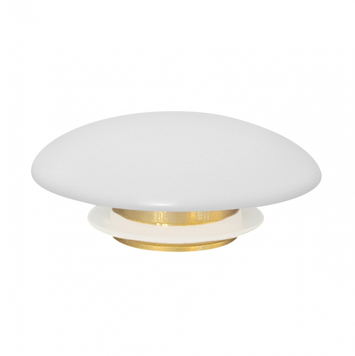 Накладка на слив для раковины ABBER AC0014MW белая матовая, керамика