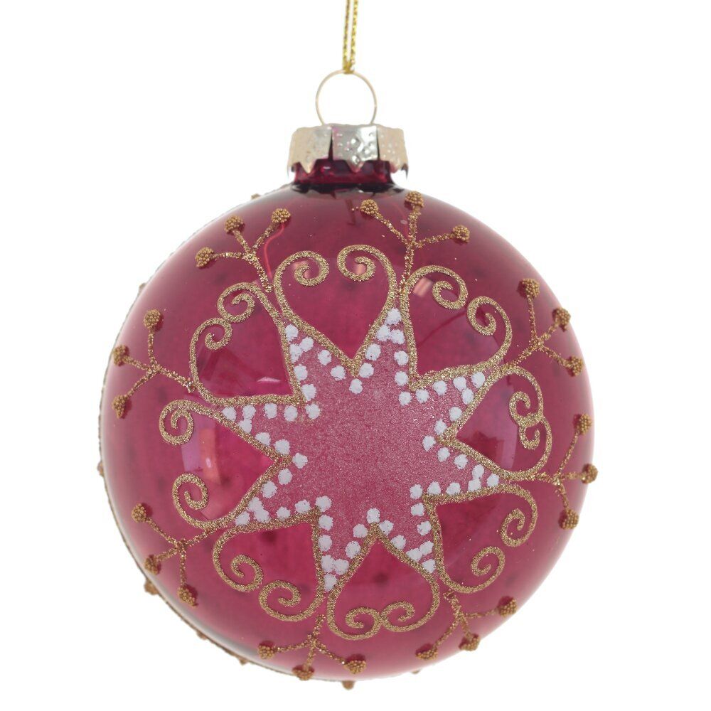 GAEM Украшение новогоднее "Шар" , D 8 см, L8 W8 H10 см