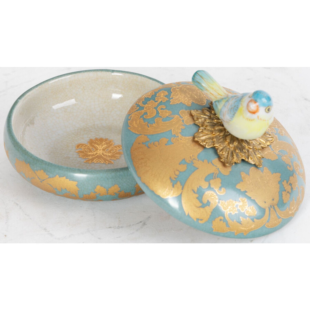 GLASAR Шкатулка с птичкой