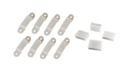 Комплект креплений для ленты светодиодной PLS PRO 2835/168-24В (8клипс+4заглушки) Pro JazzWay 5039650