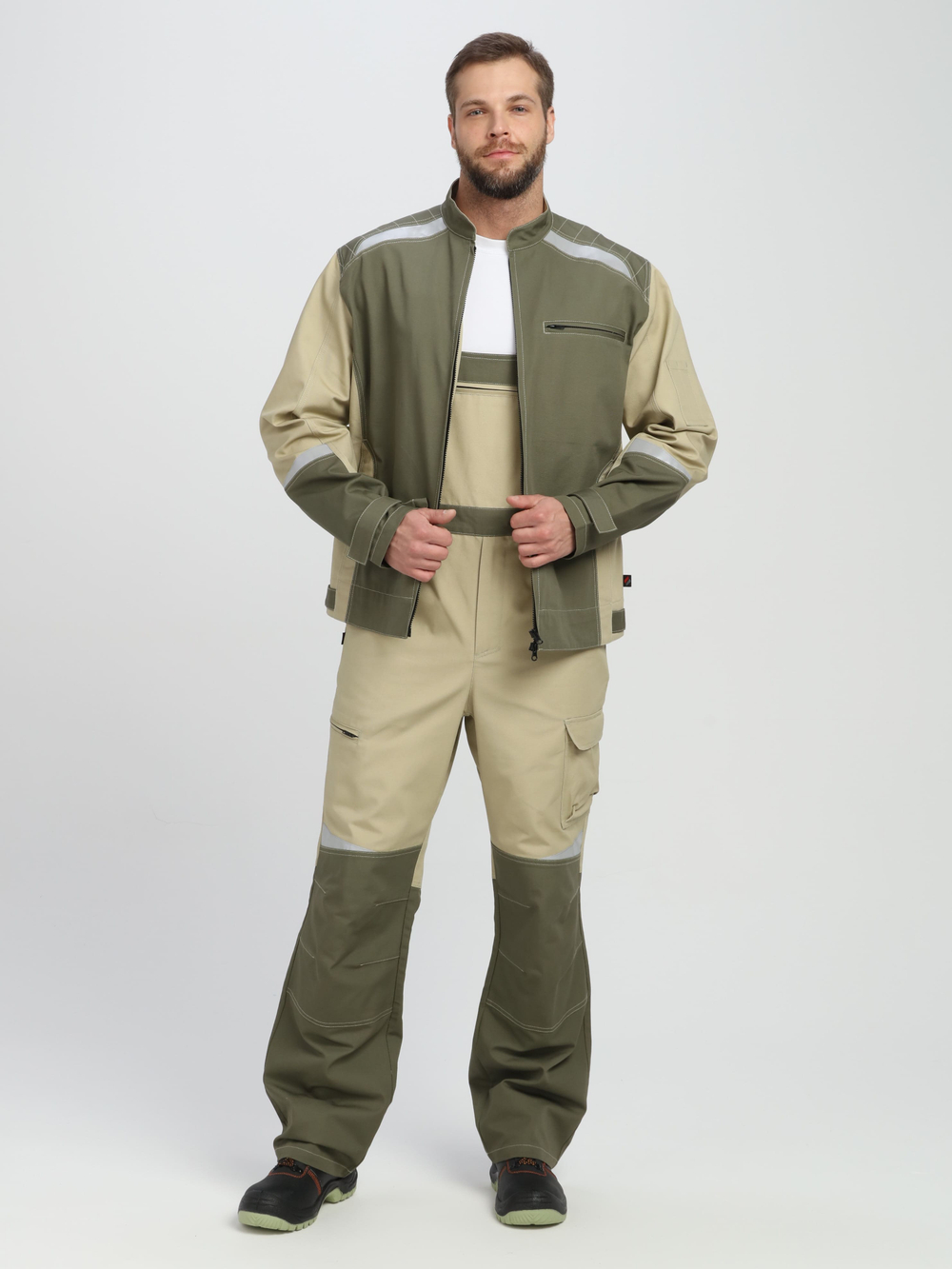 Куртка Челси CH (тк.Канвас,270), хаки/бежевый