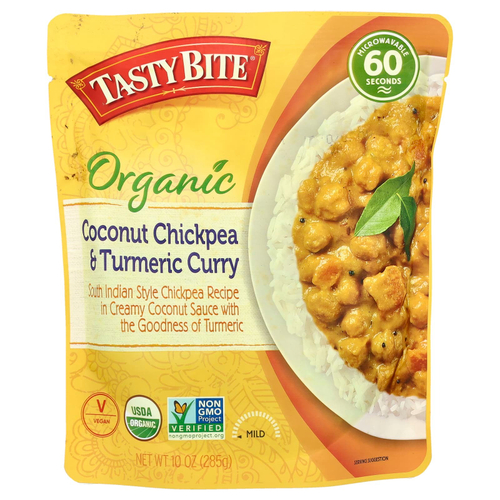 Tasty Bite, Органический кокосовый нут и куркума карри, 285 г (10 унций)