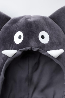 ZARA КОСТЮМ ЛЕТУЧЕЙ МЫШИ С КАПЮШОНОМ, СЕРЫЙ