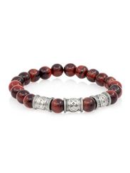 Браслет из натурального бычьего глаза с рунами Уруз, Ингуз, Беркана - Восстановление энергии