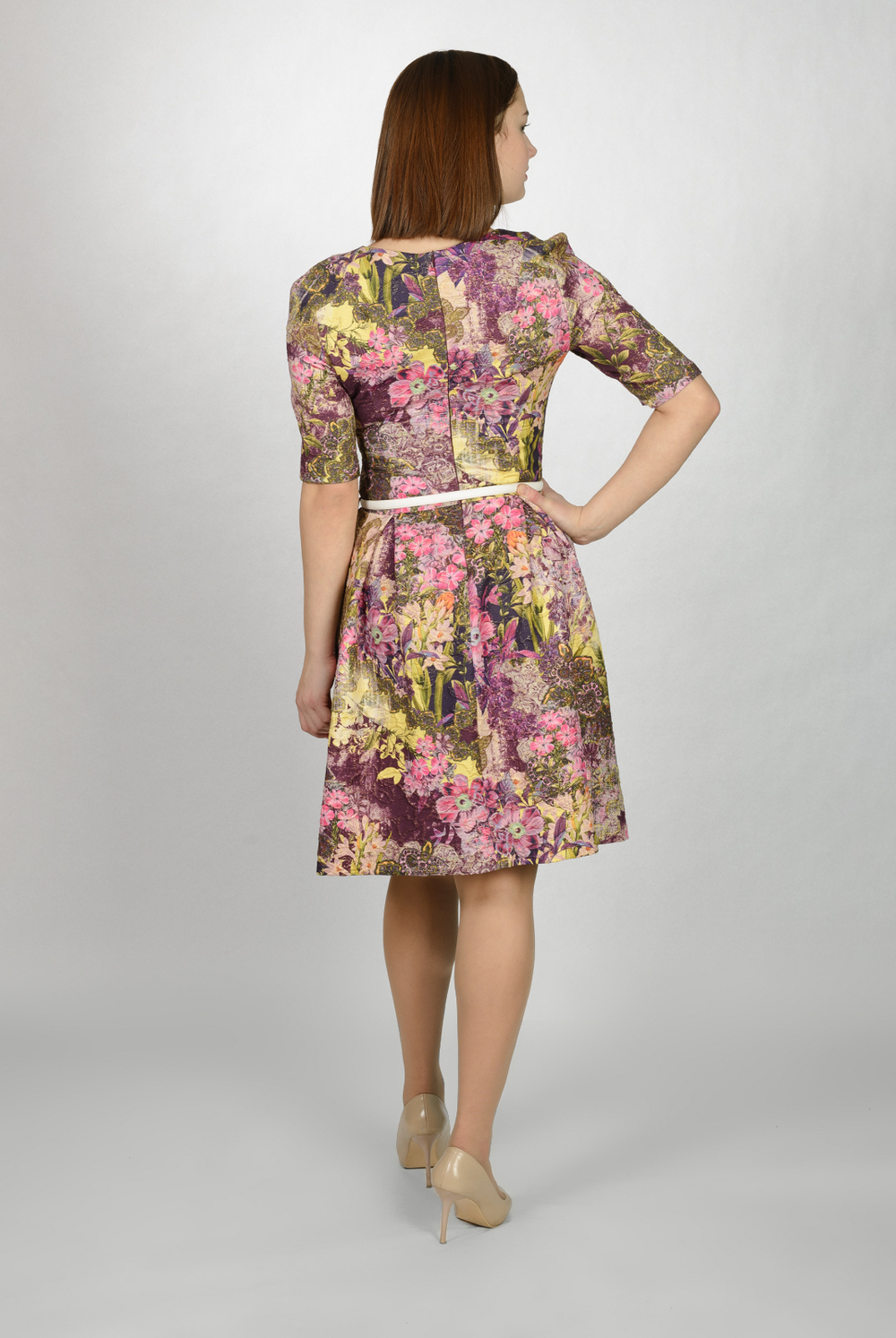 Нарядное платье 1185АН, Фиол-зеленый #254ФЗ051185АН