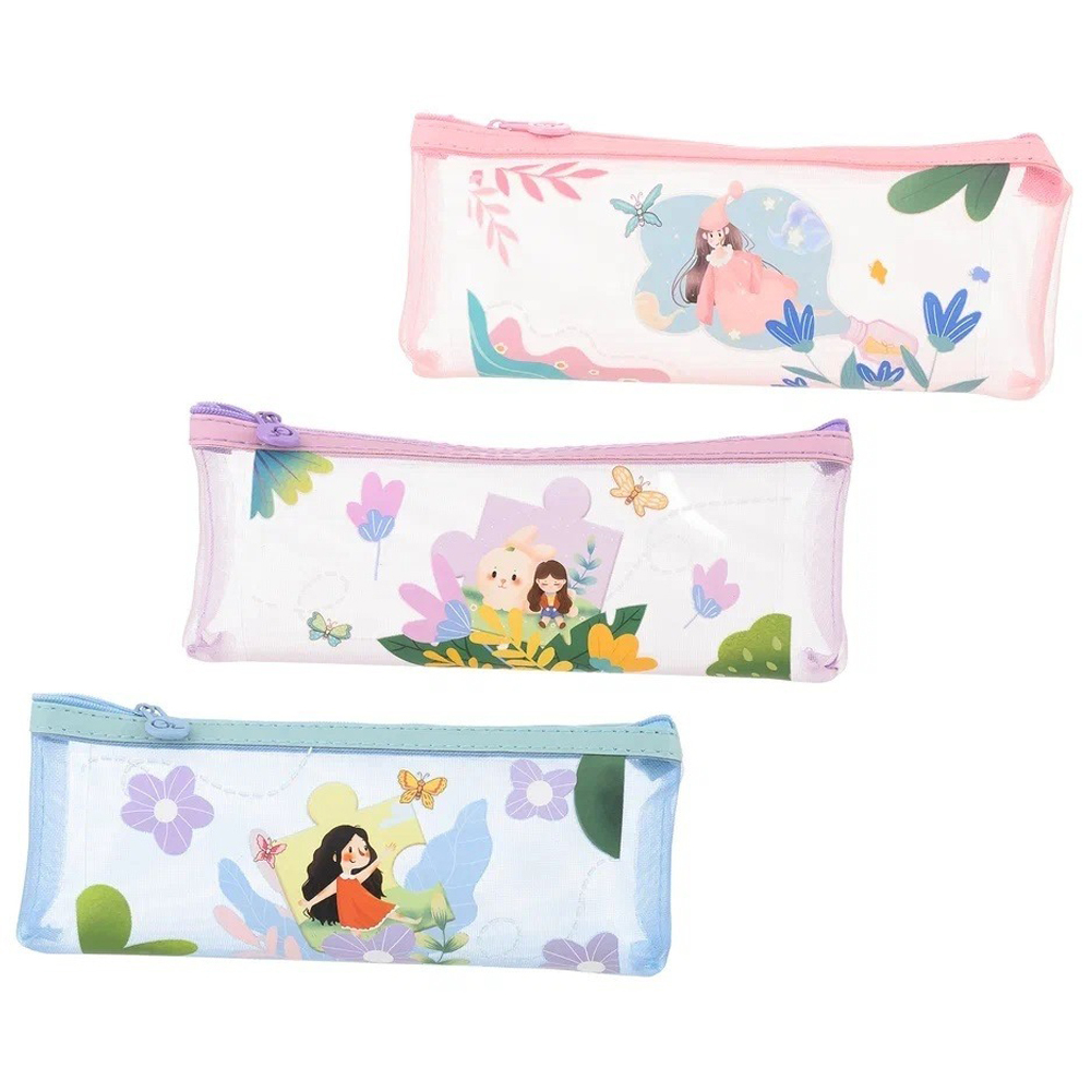 Пенал-косметичка Basir без наполнения, 20,5*8*3,5см, серия "Девочка", ассорти