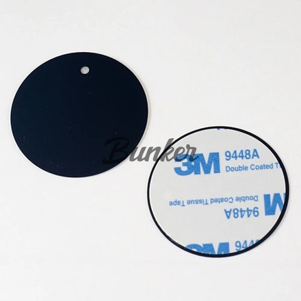 Perfeo-040 Черный Самоклеящиеся металлические пластины для магнитного держателя D=40мм/3M, (шт.)