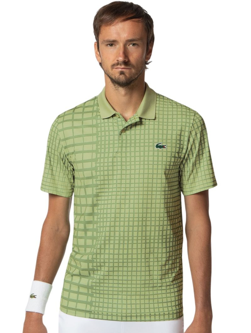 Теннисное поло Lacoste Tennis x Daniil Medvedev - green