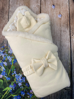 Комплект на выписку 6-ти предметный "Р-Р" (одеяло, комбинез, слип, шапочка, пояс, чепчик)  (Цвет: Хаки)