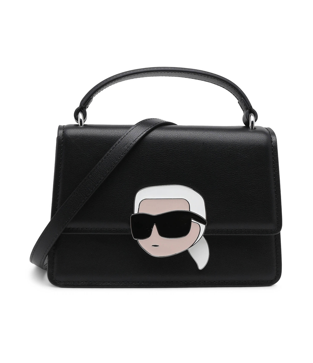 Кожаная сумка через плечо k/ikonik 2.0 cb lock Karl Lagerfeld - черный(240W3084)