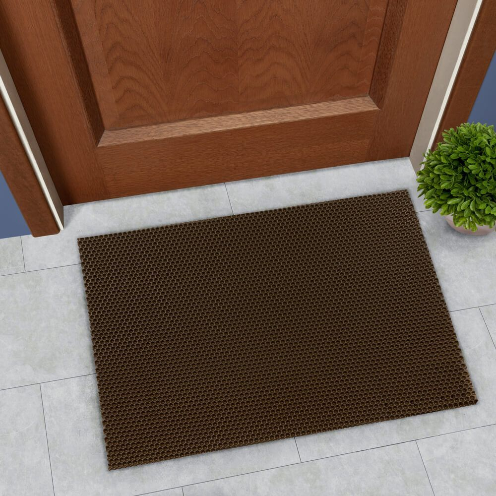 Коврик универсальный EVA "Соты" Коричневый 4625