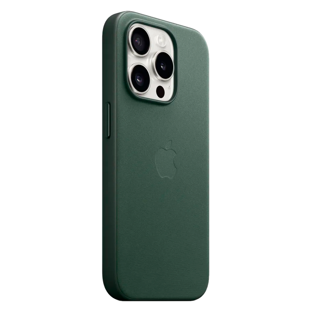 Тканевый чехол с поддержкой MagSafe Apple FineWoven Case для iPhone 15 Pro, Evergreen (Вечнозеленый)