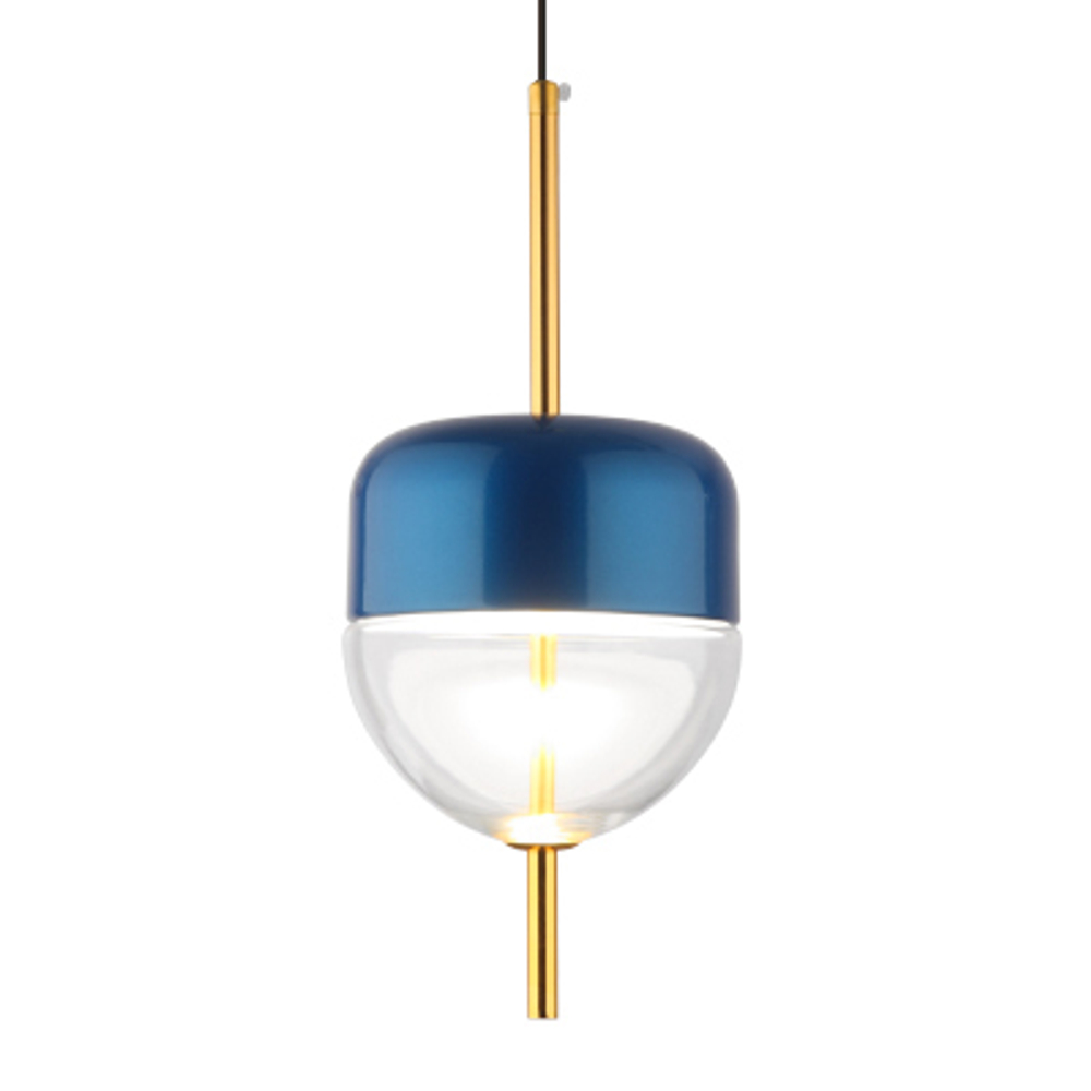 Pendant design lamp  Flow S4 by Nao Tamura (Wonderglass) (Blue/Clear)
