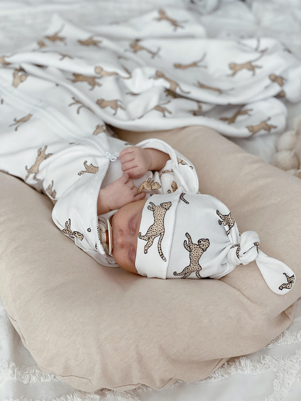 Пелёнка-кокон Mjölk Гепарды, уценка