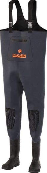 Полукомбинезон заброд. Norfin SHADOW NEOPRENE BOOTFOOT р.44-L с сапогами резина