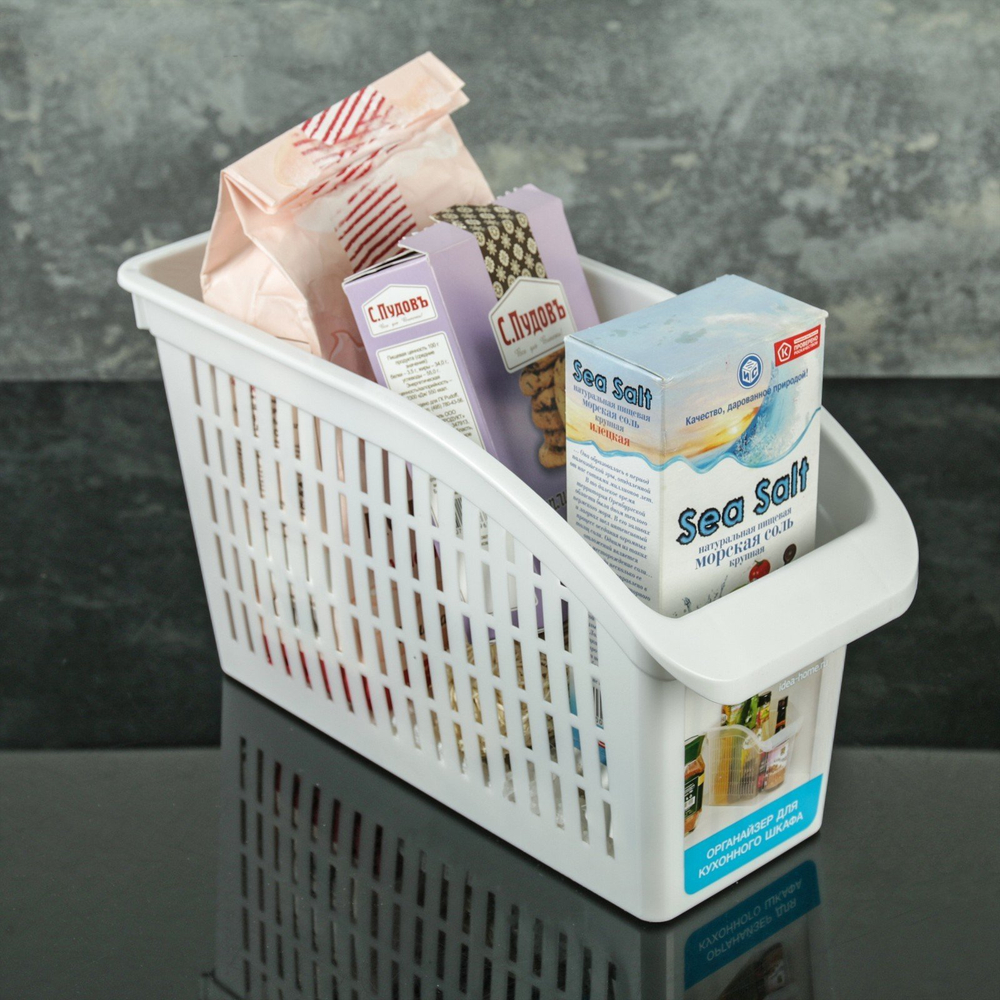 3940611 Органайзер для кухонного шкафа, цвет белый