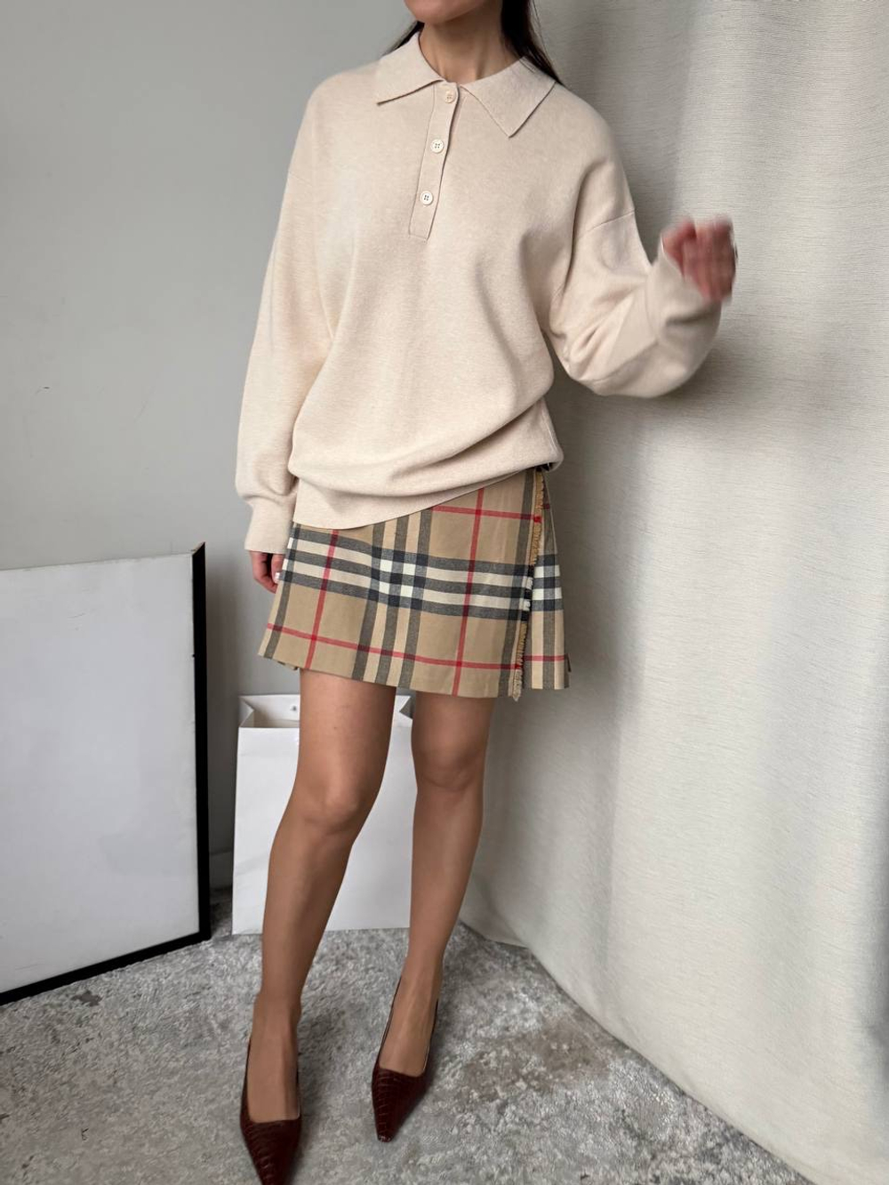 Шерстяная юбка Burberry, m