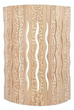 Абажур угловой, с орнаментом «Цветы», 31х9х22 см, липа «Банные штучки»