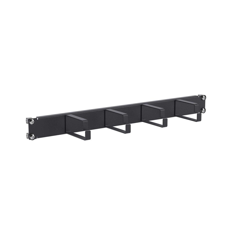 Кабельный органайзер 4 кольца 1U для 19&quot; IT-корпусов, RAL9005