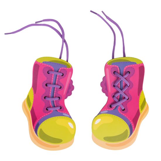 Шнуровка деревянная "Сапожки" Baby Toys Wood (европодвес)