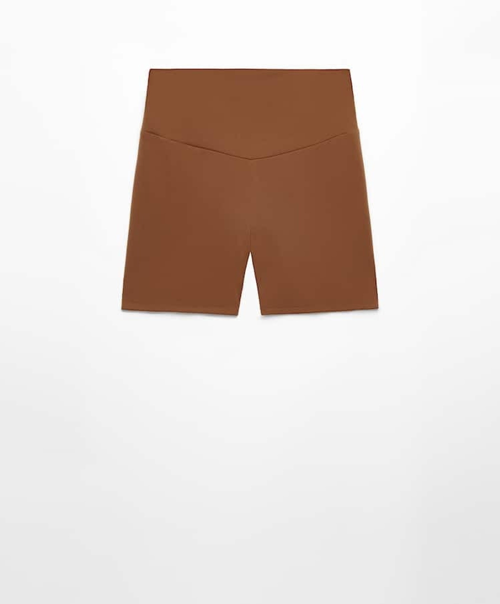 OYSHO Велосипедки Hot Pants Comfortlux с высокой посадкой длиной 10 см, коричневый