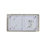 GLOSSA БЛОК: РОЗЕТКА без заземления + 2-клавишный ВЫКЛЮЧАТЕЛЬ, БЕЖЕВЫЙ