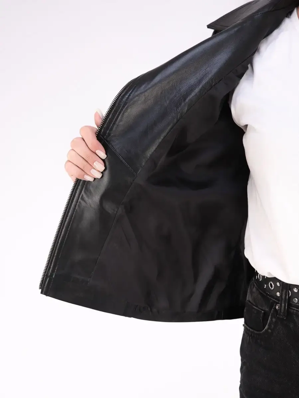 Косуха кожаная куртка женская Турция