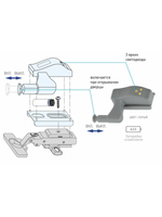 Фонарь светодиод пушлайт-подсветка на петлю в кухонный шкаф 2xA23 SB-401, 5 шт
